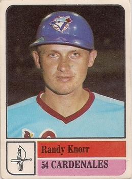1991-92 Venezuelan Winter League Stickers #54 Randy Knorr Front