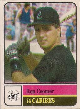 1991-92 Venezuelan Winter League Stickers #74 Ron Coomer Front