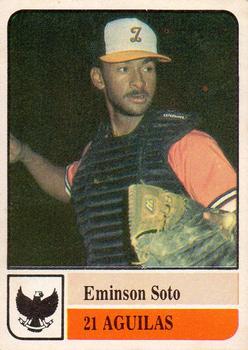 1991-92 Venezuelan Winter League Stickers #21 Emison Soto Front