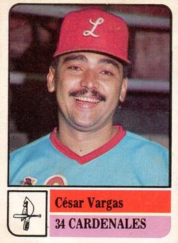 1991-92 Venezuelan Winter League Stickers #34 Cesar Vargas Front