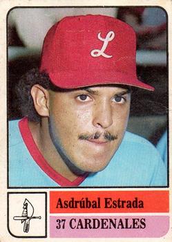1991-92 Venezuelan Winter League Stickers #37 Asdrubal Estrada Front