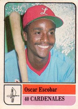 1991-92 Venezuelan Winter League Stickers #40 Oscar Escobar Front