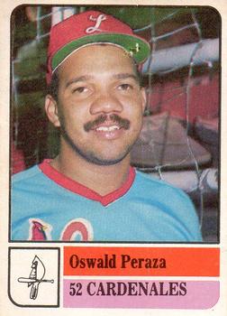 1991-92 Venezuelan Winter League Stickers #52 Oswald Peraza Front