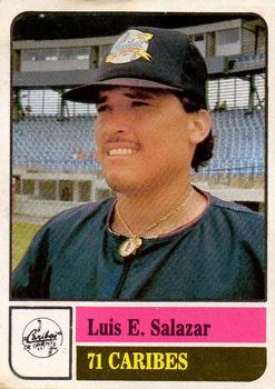 1991-92 Venezuelan Winter League Stickers #71 Luis E. Salazar Front