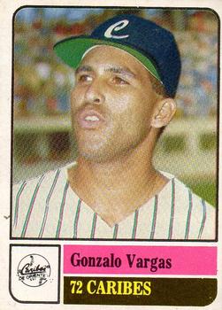 1991-92 Venezuelan Winter League Stickers #72 Gonzalo Vargas Front