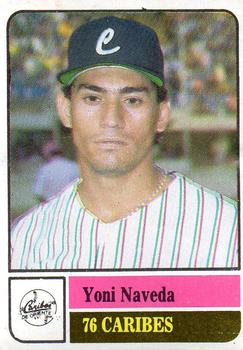 1991-92 Venezuelan Winter League Stickers #76 Yoni Naveda Front