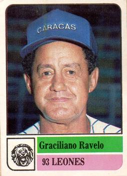 1991-92 Venezuelan Winter League Stickers #93 Graciano Ravelo Front