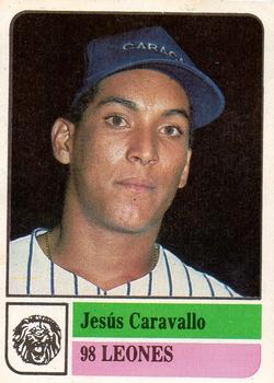1991-92 Venezuelan Winter League Stickers #98 Jesus Caravallo Front