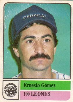 1991-92 Venezuelan Winter League Stickers #100 Ernesto Gomez Front