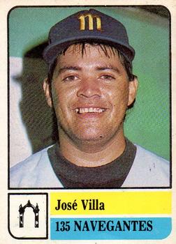 1991-92 Venezuelan Winter League Stickers #135 Jose Villa Front