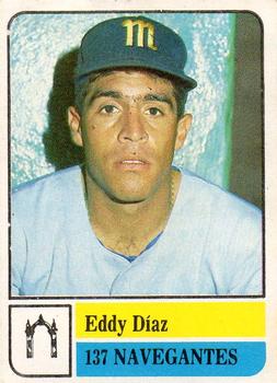 1991-92 Venezuelan Winter League Stickers #137 Eddy Diaz Front