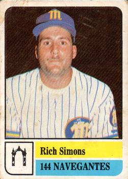 1991-92 Venezuelan Winter League Stickers #144 Rich Simon Front
