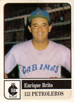 1991-92 Venezuelan Winter League Stickers #153 Enrique Brito Front