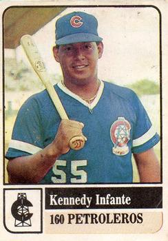 1991-92 Venezuelan Winter League Stickers #160 Kennedy Infante Front