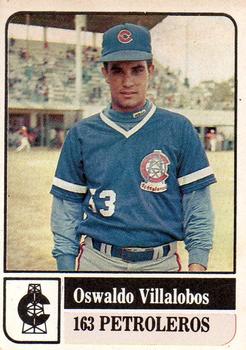 1991-92 Venezuelan Winter League Stickers #163 Oswaldo Villalobos Front
