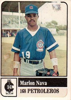 1991-92 Venezuelan Winter League Stickers #168 Marlon Nava Front