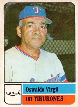 1991-92 Venezuelan Winter League Stickers #181 Oswaldo Virgil Front