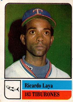 1991-92 Venezuelan Winter League Stickers #183 Ricardo Laya Front