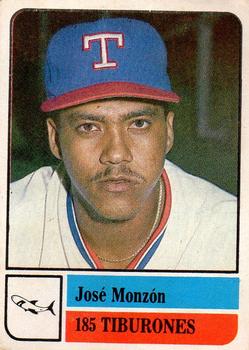 1991-92 Venezuelan Winter League Stickers #185 Jose Monzon Front
