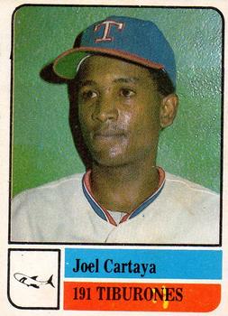 1991-92 Venezuelan Winter League Stickers #191 Joel Cartaya Front