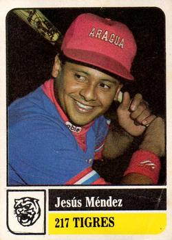 1991-92 Venezuelan Winter League Stickers #217 Jesus Mendez Front