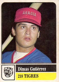 1991-92 Venezuelan Winter League Stickers #218 Dimas Gutierrez Front