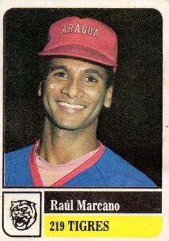 1991-92 Venezuelan Winter League Stickers #219 Raul Marcano Front
