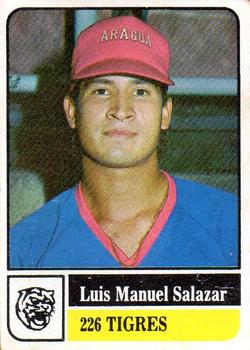 1991-92 Venezuelan Winter League Stickers #226 Luis Manuel Salazar Front