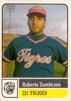 1991-92 Venezuelan Winter League Stickers #231 Roberto Zambrano Front
