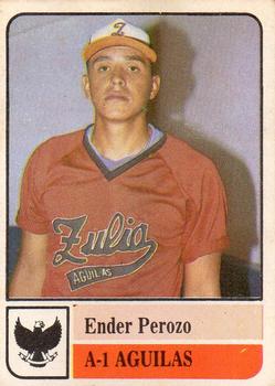 1991-92 Venezuelan Winter League Stickers #A-1 Ender Perozo Front