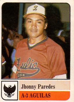 1991-92 Venezuelan Winter League Stickers #A-3 Johnny Paredes Front