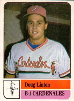 1991-92 Venezuelan Winter League Stickers #B-1 Doug Linton Front