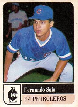 1991-92 Venezuelan Winter League Stickers #F-1 Fernando Soto Front