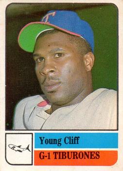 1991-92 Venezuelan Winter League Stickers #G-1 Cliff Young Front
