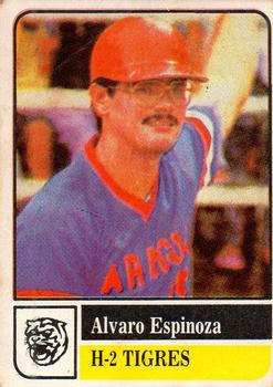 1991-92 Venezuelan Winter League Stickers #H-2 Alvaro Espinoza Front