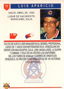 1993-94 Line Up Venezuelan Winter League #11 Luis Aparicio Back