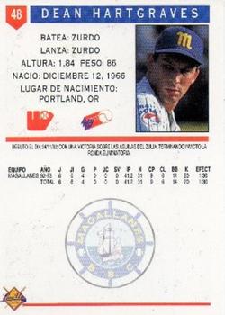 1993-94 Line Up Venezuelan Winter League #48 Dean Hartgraves Back