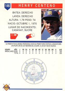 1993-94 Line Up Venezuelan Winter League #146 Henri Centeno Back