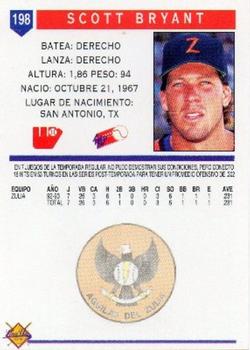 1993-94 Line Up Venezuelan Winter League #198 Scott Bryant Back