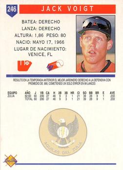 1993-94 Line Up Venezuelan Winter League #246 Jack Voigt Back