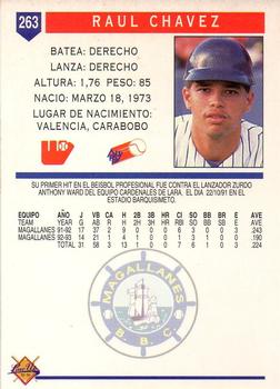 1993-94 Line Up Venezuelan Winter League #263 Raul Chavez Back
