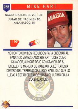 1993-94 Line Up Venezuelan Winter League #265 Mike Hart Back