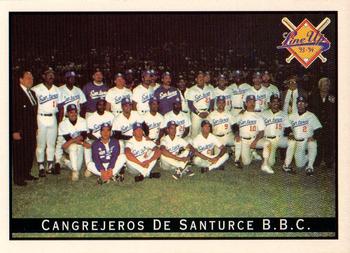 1993-94 Line Up Venezuelan Winter League #290 Cangrejeros de Santurce Team Front