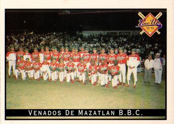 1993-94 Line Up Venezuelan Winter League #291 Venados de Mazatlan Team Front