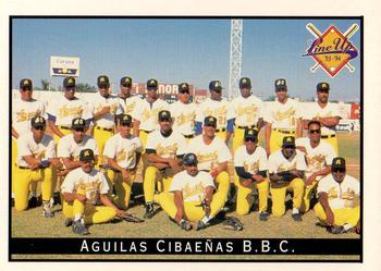 1993-94 Line Up Venezuelan Winter League #292 Aguilas Cibaenas Team Front
