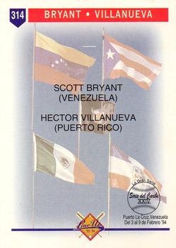 1993-94 Line Up Venezuelan Winter League #314 Scott Bryant / Hector Villanueva Back