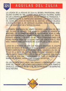 1993-94 Line Up Venezuelan Winter League #325 Aguilas del Zulia Logo Back