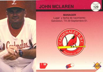1994-95 Line Up Venezuelan Winter League #129 John McLaren Back