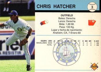 1994-95 Line Up Venezuelan Winter League #3 Chris Hatcher Back