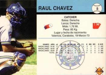 1994-95 Line Up Venezuelan Winter League #5 Raul Chavez Back